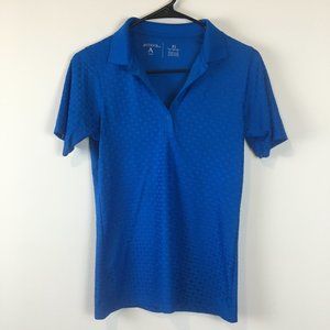 Antigua Blue Short Sleeve Golf Polo Size XS